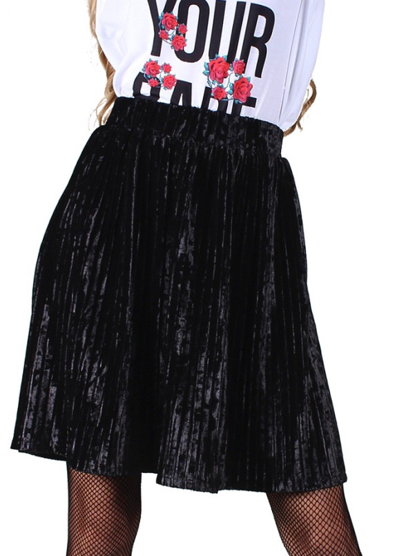 Юбка черная PLEATED Krutyakov  Изображение Юбка черная PLEATED Krutyakov