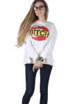 Свитшот женский белый BITCH Krutyakov Изображение Свитшот женский белый BITCH Krutyakov