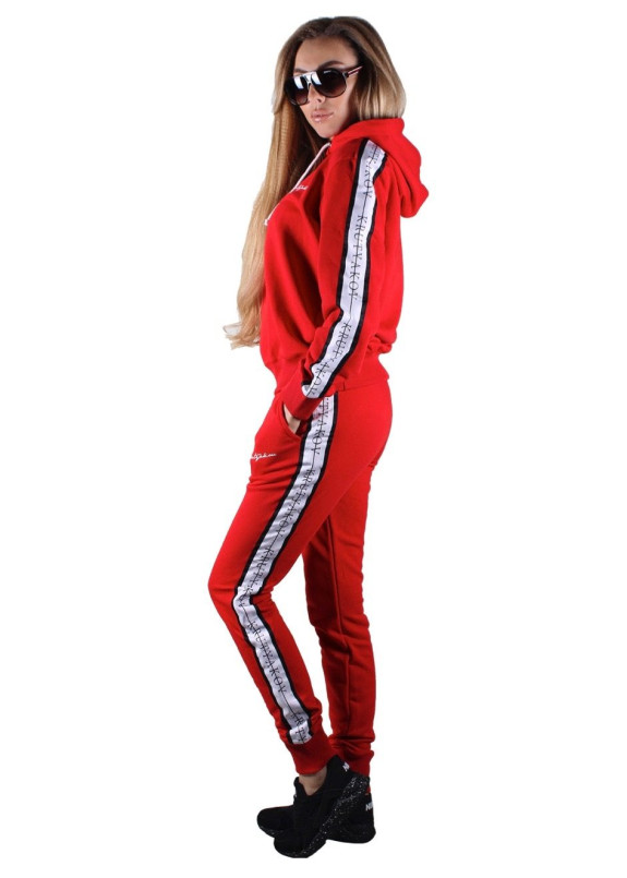 Костюм женский красный STRIPES Krutyakov Изображение Костюм женский красный STRIPES Krutyakov