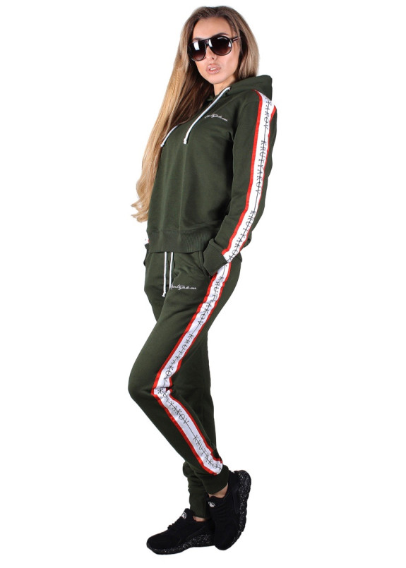 Костюм женский хаки STRIPES Krutyakov Изображение Костюм женский хаки STRIPES Krutyakov