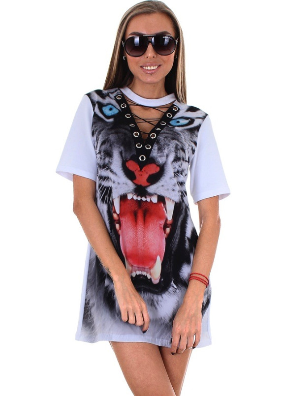 Платье белое WHITE TIGER Krutyakov Изображение Платье белое WHITE TIGER Krutyakov