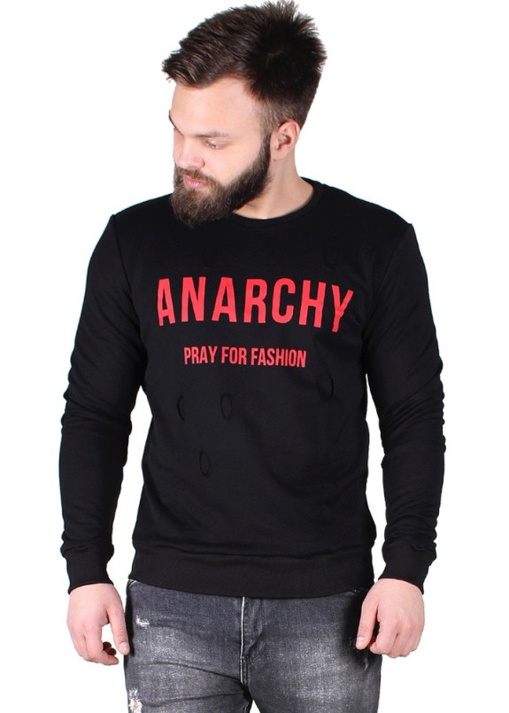 Свитшот мужской черный ANARCHY Krutyakov Изображение Свитшот мужской черный ANARCHY Krutyakov
