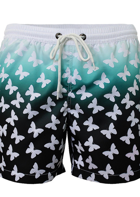 Шорты пляжные разноцветные BUTTERFLIES Krutyakov Изображение Шорты пляжные разноцветные BUTTERFLIES Krutyakov
