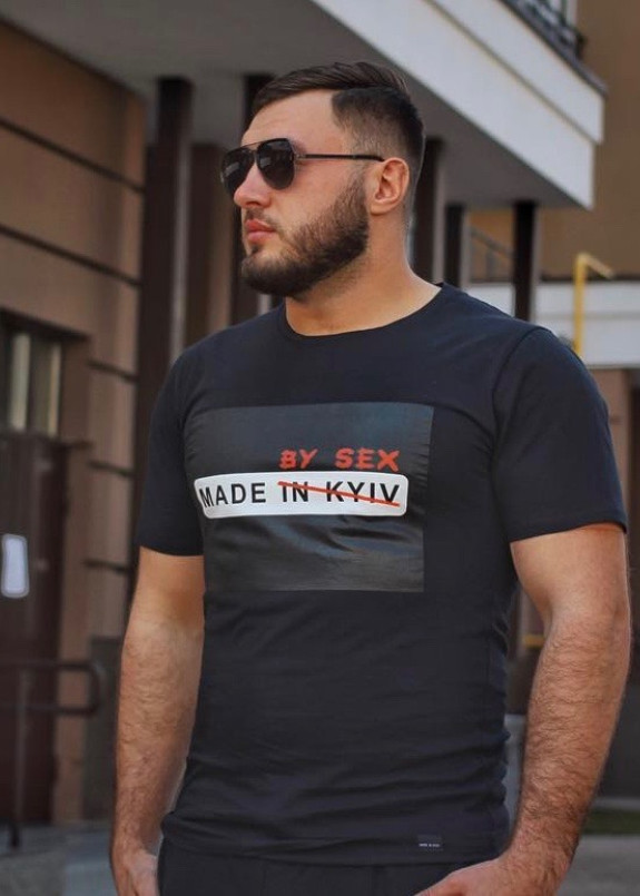 Футболка мужская черная Made Leska Prod Изображение Футболка мужская черная Made Leska Prod