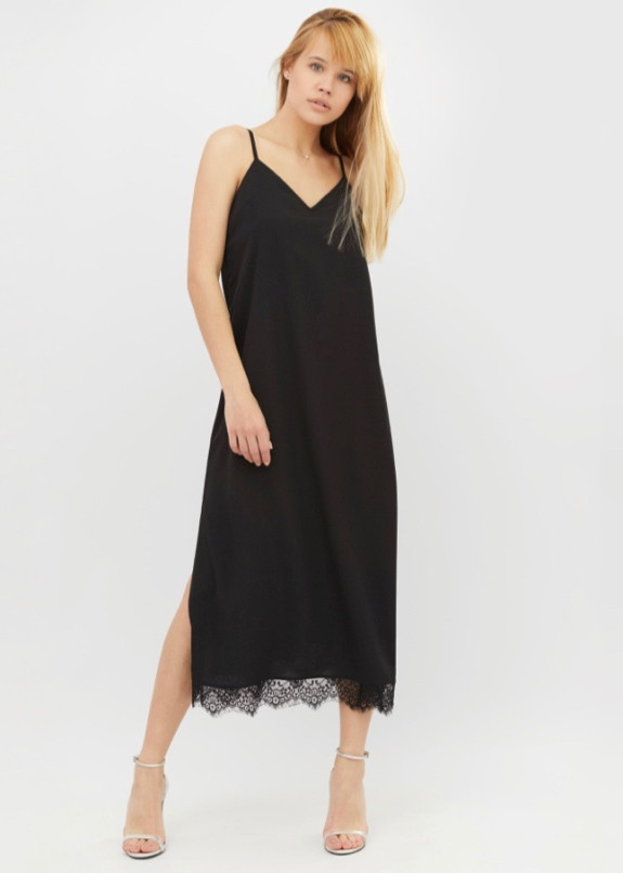 Платье черное Long Black BANG Изображение Платье черное Long Black BANG