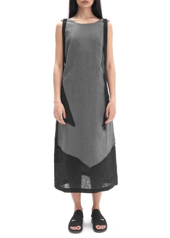 Платье льняное серое LUT Изображение Платье льняное серое LUT