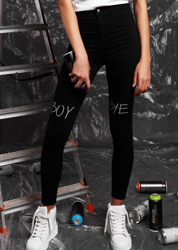 Джинсы женские черные Boy Bye She Black Limit Изображение Джинсы женские черные Boy Bye She Black Limit