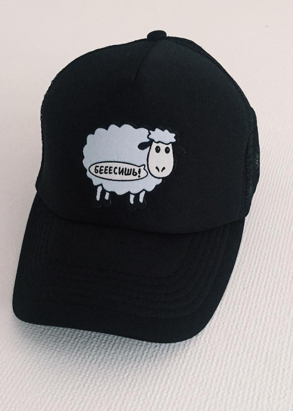 Кепка черная Барашек Unicorn Valley Изображение Кепка черная Барашек Unicorn Valley