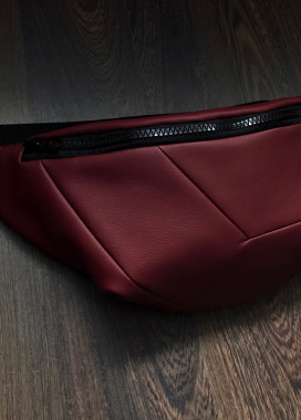 Бананка со строчкой бордовая Chee Изображение Бананка со строчкой бордовая Chee