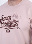 Футболка мужская розовая Vintage Seven Mountains Изображение Футболка мужская розовая Vintage Seven Mountains