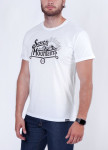 Футболка мужская белая Vintage Seven Mountains Изображение Футболка мужская белая Vintage Seven Mountains