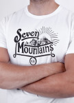 Футболка мужская белая Vintage Seven Mountains Изображение Футболка мужская белая Vintage Seven Mountains