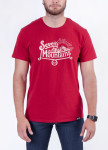 Футболка мужская бордовая Vintage Seven Mountains Изображение Футболка мужская бордовая Vintage Seven Mountains