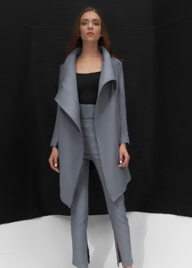 Тренч женский серый ICON MANIA Изображение Тренч женский серый ICON MANIA