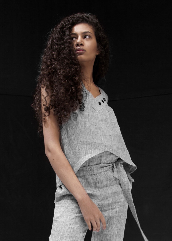 Кроп-топ серый ICON MANIA Изображение Кроп-топ серый ICON MANIA