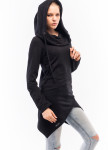 Худи женское асимметричное черное Wolff Изображение Худи женское асимметричное черное Wolff