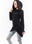 Худи женское асимметричное черное Wolff Изображение Худи женское асимметричное черное Wolff