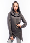 Худи женское асимметричное серое Wolff Изображение Худи женское асимметричное серое Wolff