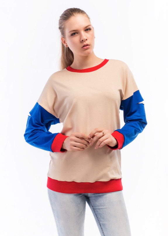 Свитшот женский бежевый Wolff Изображение Свитшот женский бежевый Wolff