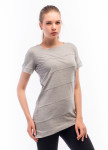Футболка женская с асимметричным вырезом горловины серая Wolff Изображение Футболка женская с асимметричным вырезом горловины серая Wolff