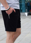 Шорты мужские с рифлением черные Nawski Изображение Шорты мужские с рифлением черные Nawski