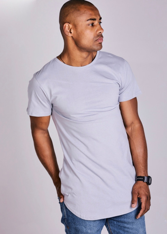 Футболка мужская серая LONG SAHAR Изображение Футболка мужская серая LONG SAHAR