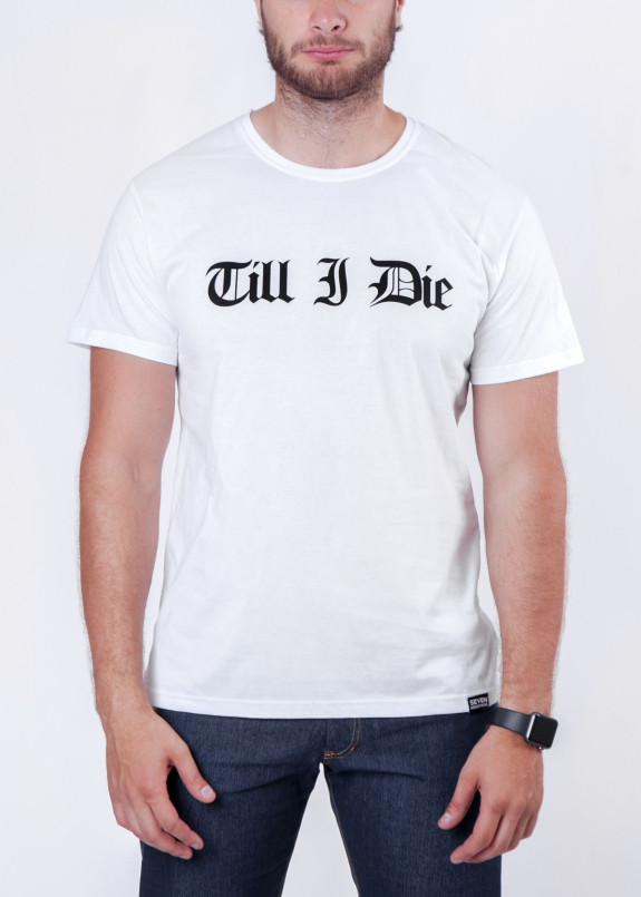 Футболка мужская белая Till I Die Seven Mountains Изображение Футболка мужская белая Till I Die Seven Mountains