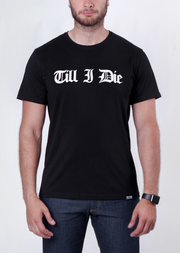 Футболка мужская черная Till I Die Seven Mountains Изображение Футболка мужская черная Till I Die Seven Mountains