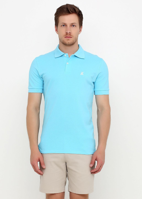Футболка поло мужская бирюзовая Polo Seven Mountains Изображение Футболка поло мужская бирюзовая Polo Seven Mountains