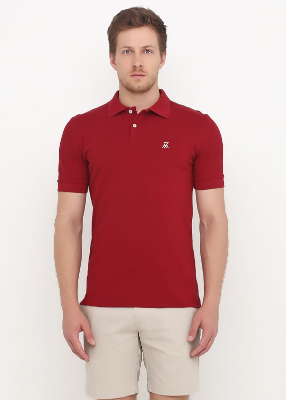 Футболка поло мужская бордовая Polo Seven Mountains Изображение Футболка поло мужская бордовая Polo Seven Mountains