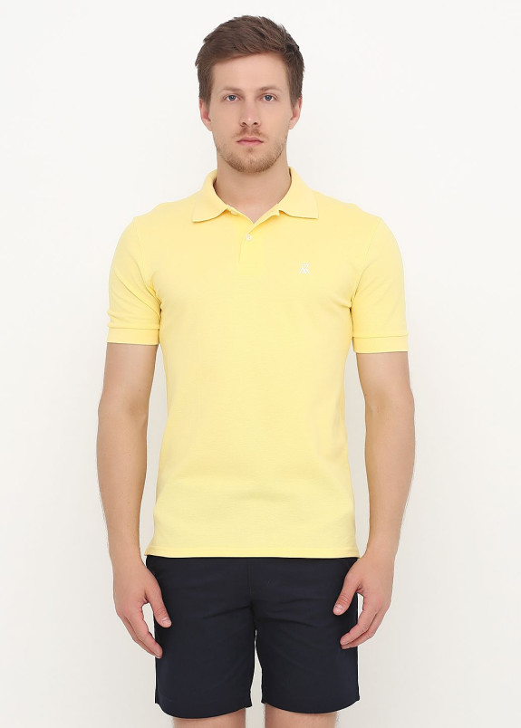 Футболка поло мужская желтая Polo Seven Mountains Изображение Футболка поло мужская желтая Polo Seven Mountains