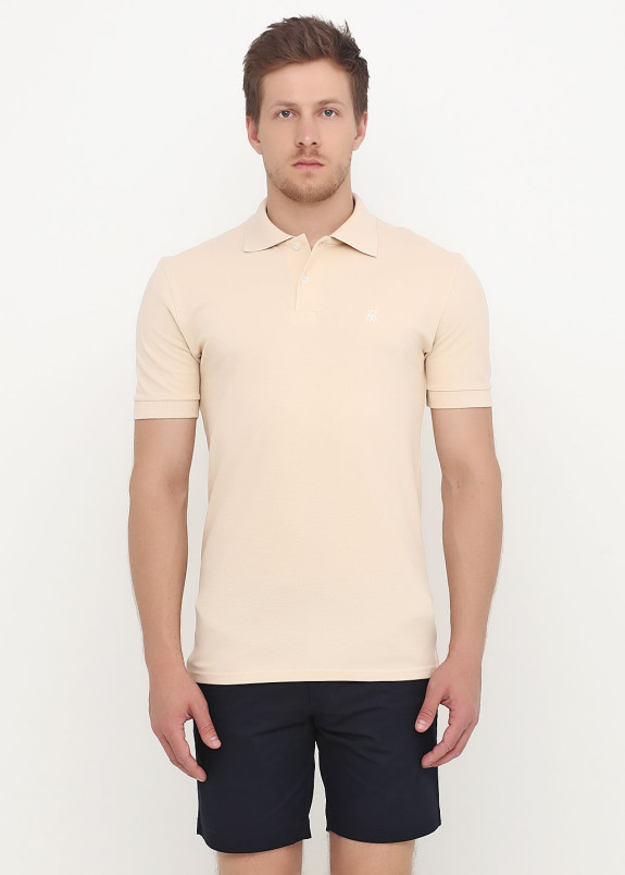 Футболка поло мужская ванильного цвета Polo Seven Mountains Изображение Футболка поло мужская ванильного цвета Polo Seven Mountains