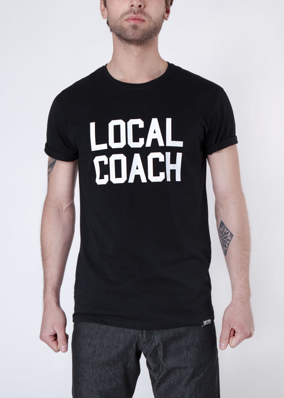 Футболка мужская черная Local Coach Seven Mountains Изображение Футболка мужская черная Local Coach Seven Mountains