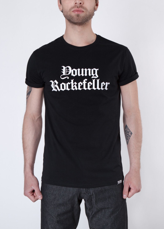 Футболка мужская черная Young Rockfeller Seven Mountains Изображение Футболка мужская черная Young Rockfeller Seven Mountains