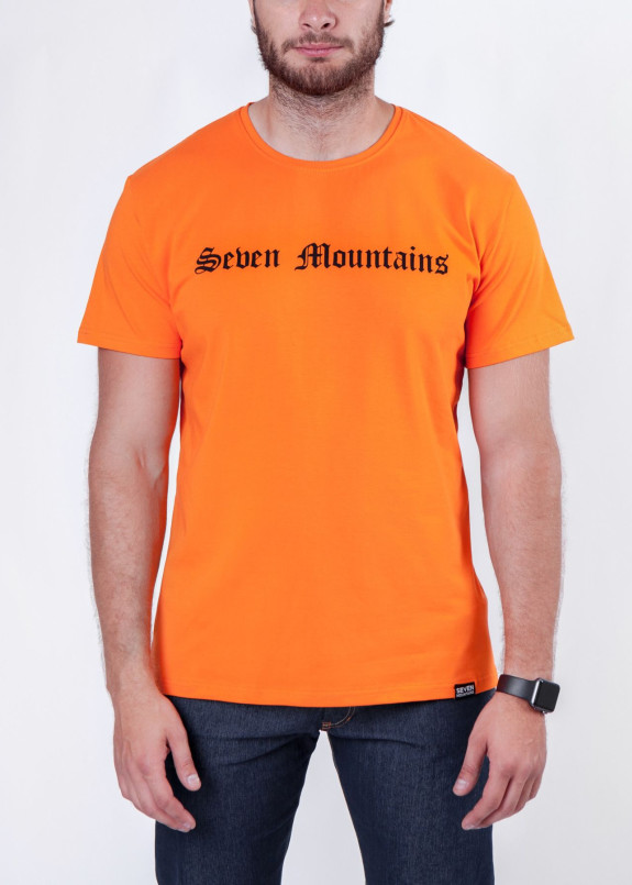 Изображение Футболка мужская оранжевая Gothic Seven Mountains 