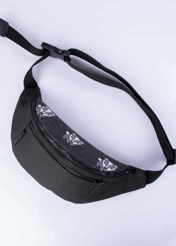 Бананка текстильная черная Еноты Twins Store Изображение Бананка текстильная черная Еноты Twins Store