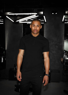 Футболка поло мужская черная NEW Black Limit Изображение Футболка поло мужская черная NEW Black Limit