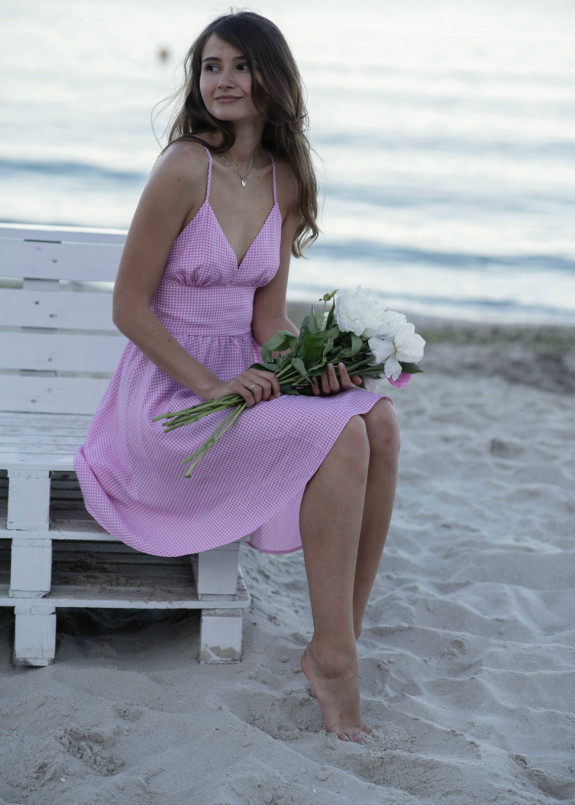 Сарафан розовый Gridress Изображение Сарафан розовый Gridress