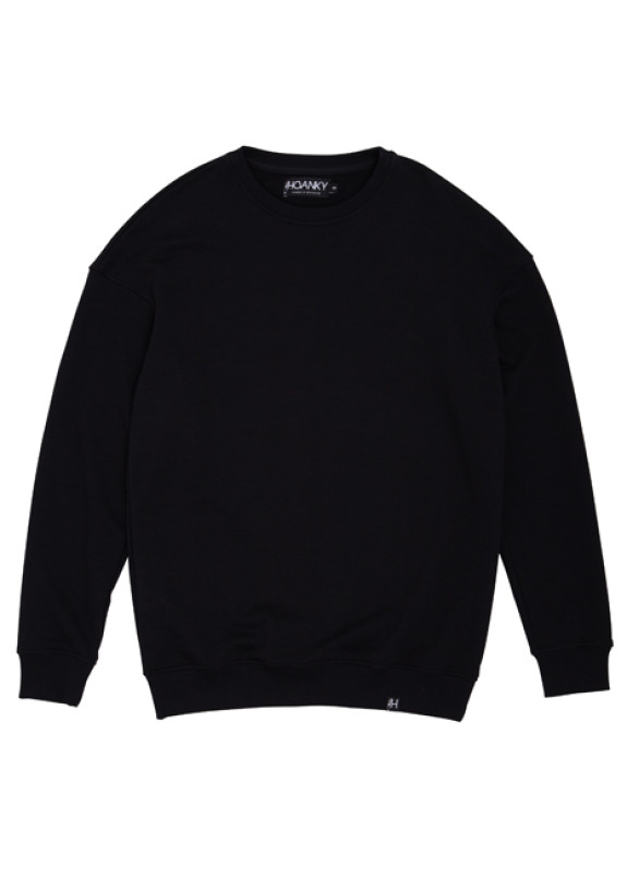 Свитшот мужской черный Basic Hovanky Изображение Свитшот мужской черный Basic Hovanky