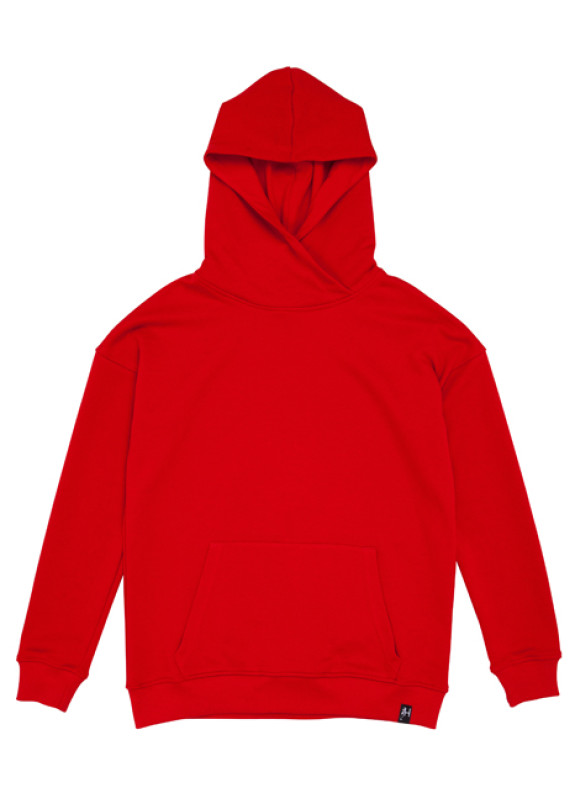 Худи женское красное Basic Hovanky Изображение Худи женское красное Basic Hovanky