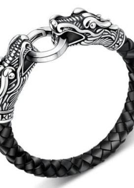 Браслет черный Драконы Fashion Изображение Браслет черный Драконы Fashion