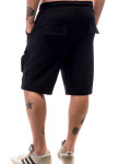 Изображение Шорты мужские с накладными карманами черные ThePARA