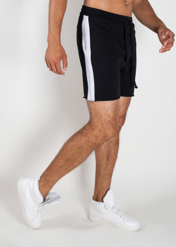 Шорты с лампасами черные MFS BRAND Изображение Шорты с лампасами черные MFS BRAND