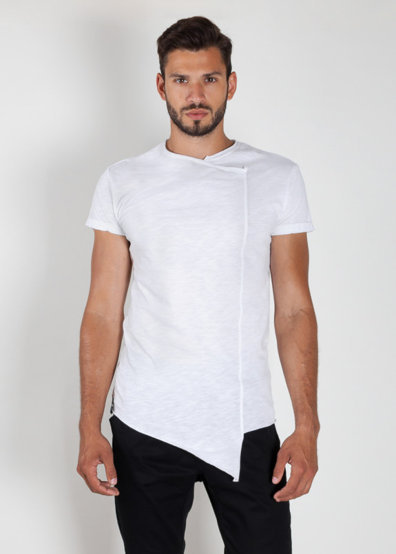 Футболка с декоративным швом белая MFS BRAND Изображение Футболка с декоративным швом белая MFS BRAND