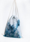 Изображение Рюкзак-мешок белый с синим Кит Leska Prod
