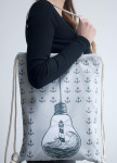 Изображение Рюкзак-мешок серый Маяк Leska Prod 
