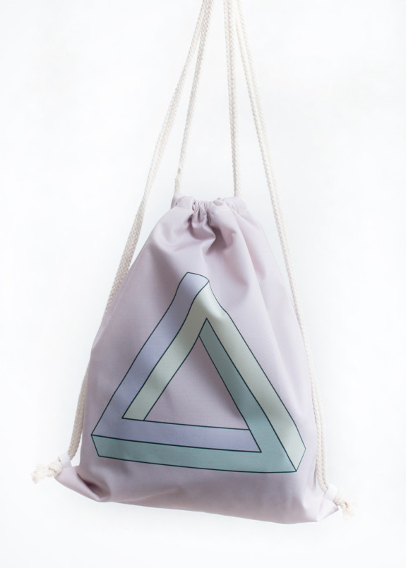 Рюкзак-мешок розовый Треугольник Leska Prod Изображение Рюкзак-мешок розовый Треугольник Leska Prod