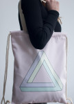 Изображение Рюкзак-мешок розовый Треугольник Leska Prod