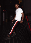 Изображение Спортивные штаны с красно-белыми лампасами черные  Black Limit 