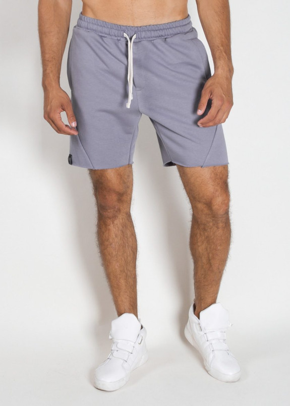 Шорты мужские с декоративной строчкой серые MFS BRAND Изображение Шорты мужские с декоративной строчкой серые MFS BRAND